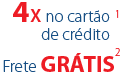 4x no cartão de crédito. Frete GRÁTIS.